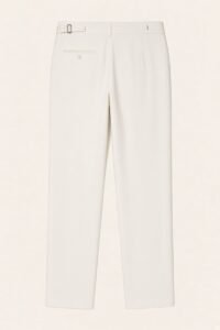 COLIN · Pantalon coton & lin — packshot, fond nacre
