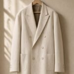 FITA, blazer croisé en lin crème de la collection ATLAS — vue principale