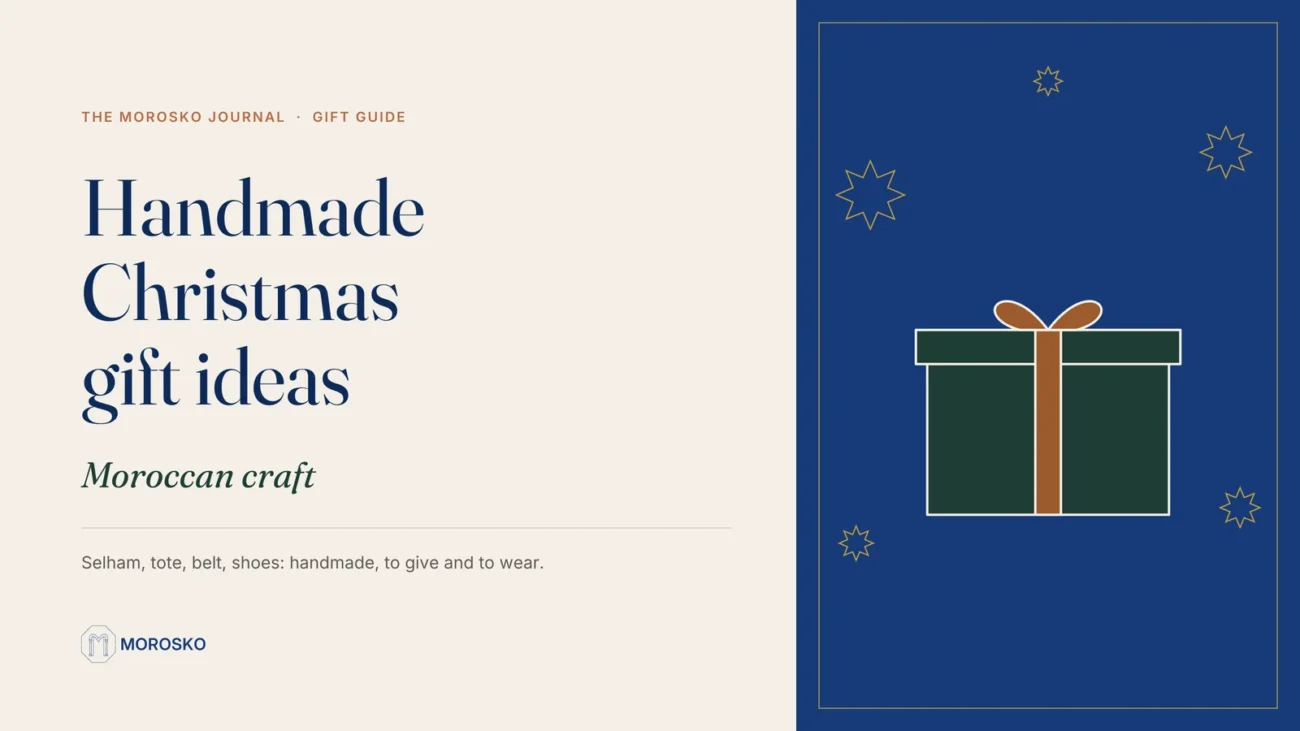 Morosko Journal cover: Moroccan handmade gift ideas for Christmas