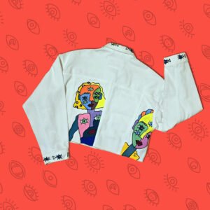 Veste FACES de Rime Sbai, à plat, dos