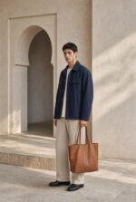 SWIRA · Cabas cognac — porté